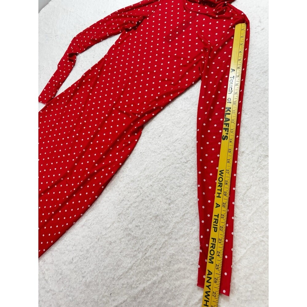 AFRM Didi Printed Long Sleeve Mesh Maxi Dress - Picture 6 of 8